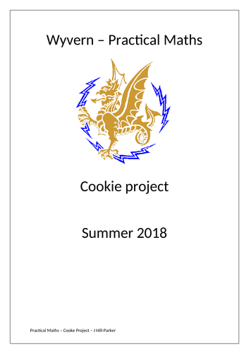 Practical Maths - Cookie Project