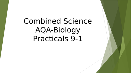 Combined Science GCSE- Biology Practicals