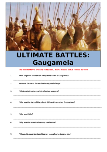 Ultimate Battles.  Gaugamela