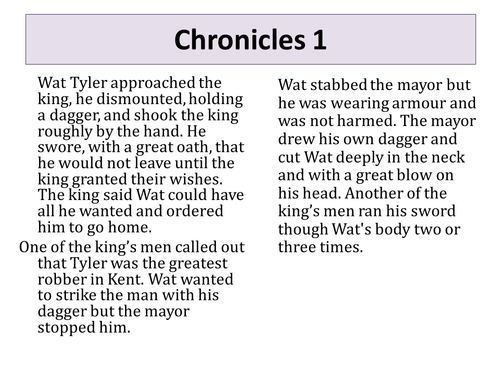 Who was to blame for Wat Tyler's death?