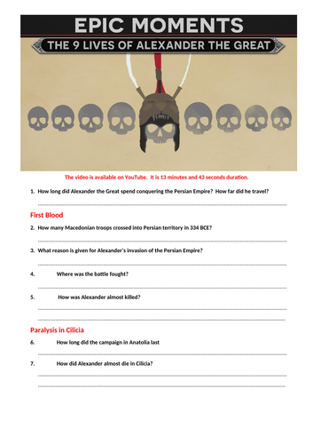 Epic Moments in History. The 9 Lives of Alexander the Great