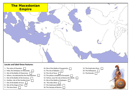The Macedonian Empire Mapping Activity