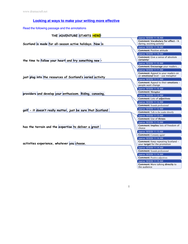 Analysing Language for Effect