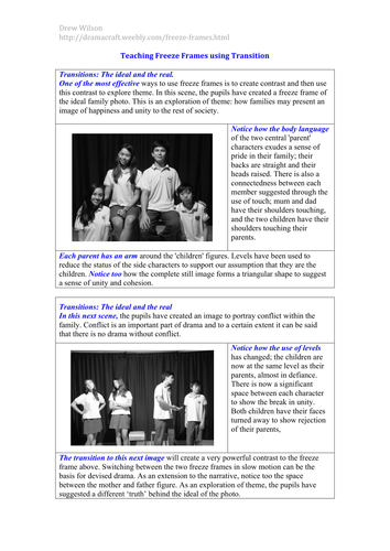 Teaching Freeze Frames