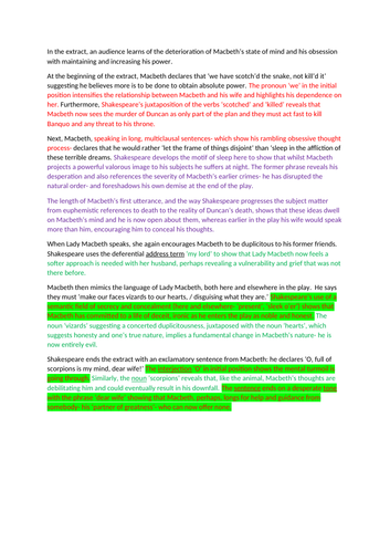 GCSE Eduqas Macbeth SOW