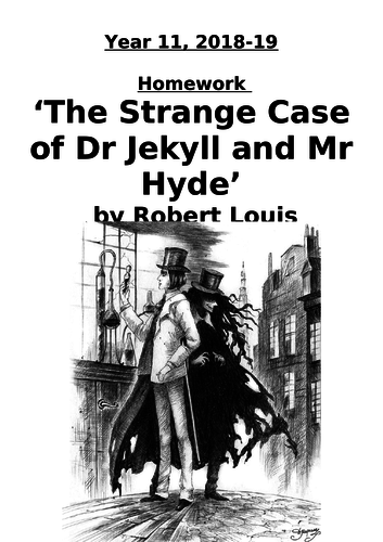 'Jekyll and Hyde' Homework booklets (differentiated)