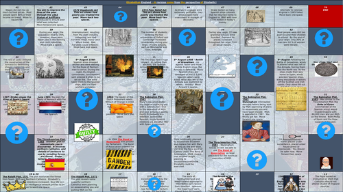 Edexcel Elizabeth Revision Board Game