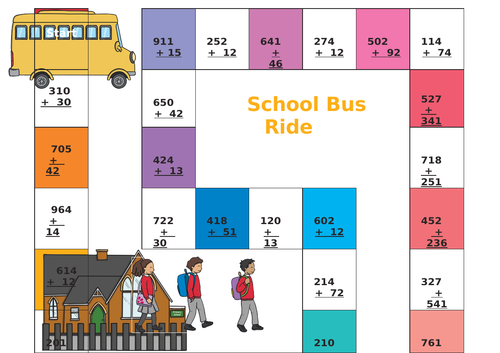 Maths/Numeracy Board Game - KS2 - Column Addition