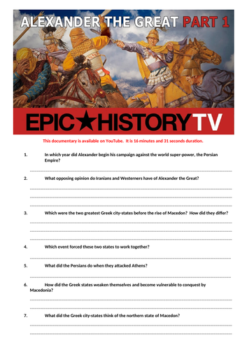 Epic History. Alexander the Great Part 1