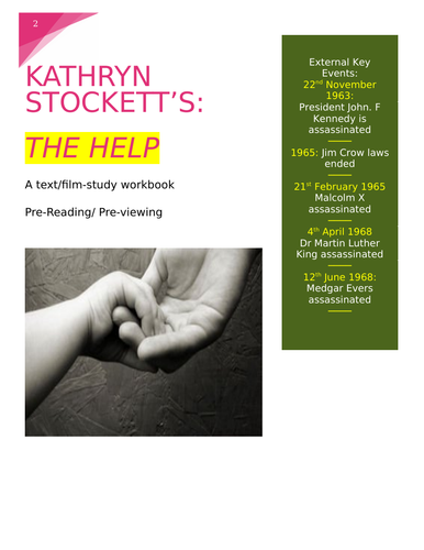 The Help  study guide (Pre-viewing/reading activities)