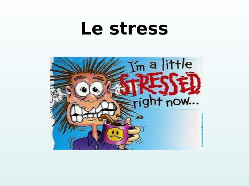 GCSE French Causes and solutions to stress