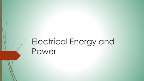 OCR A level Physics electrical power and energy