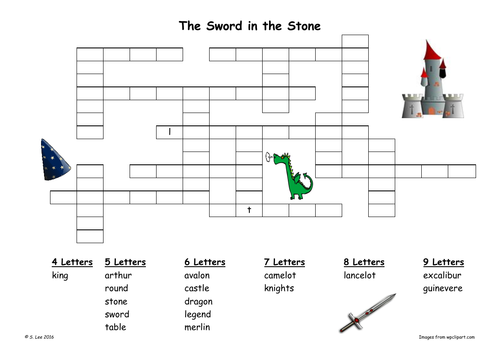 End of term literacy - Camelot worksheets