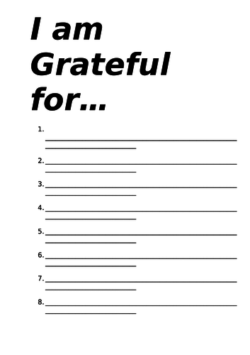 Gratitude