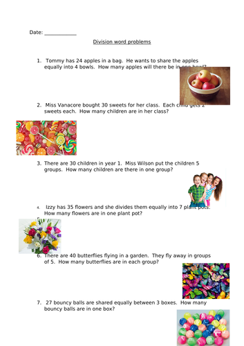Division word problems