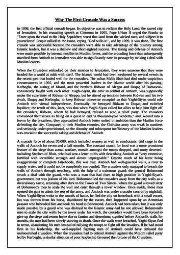 How many crusades were there in the middle ages picture