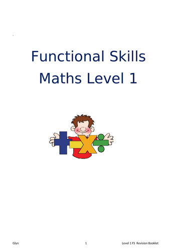 Level 1 Functional Skills Mathematics Booklet (Edexcel)