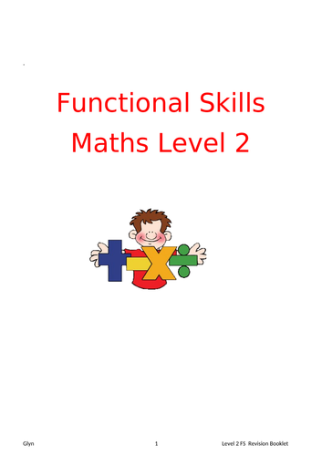 Level 2 Functional Skills Maths Booklet