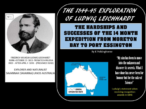 THE EPIC 1844-45 EXPLORATION EXPEDITION OF LUDWIG LEICHHARDT ACROSS THE AUSTRALIAN SAVANNA