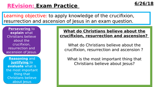 AQA Christian beliefs and teachings revision pack