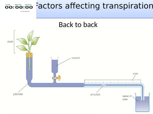 Topic 2 Factors affecting transpiration AQA trilogy