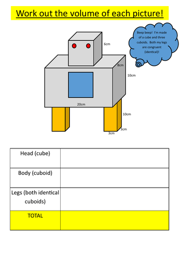 Volume of robots - volume problem solving!