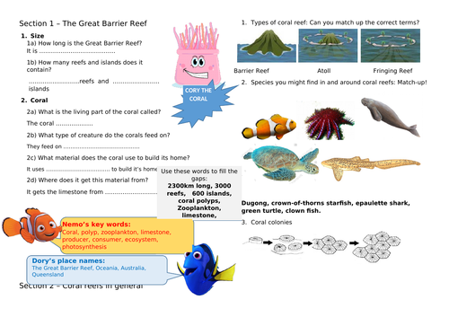 The Great Barrier Reef (Introductory lesson)