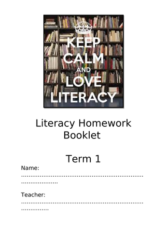 Literacy SPAG workbook/ booklet- ideal for homework or starters in class.