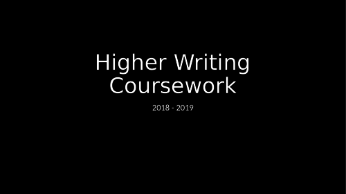 Intro to CfE Higher Modern Languages Writing Assignment