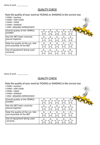 Art quality control self assess