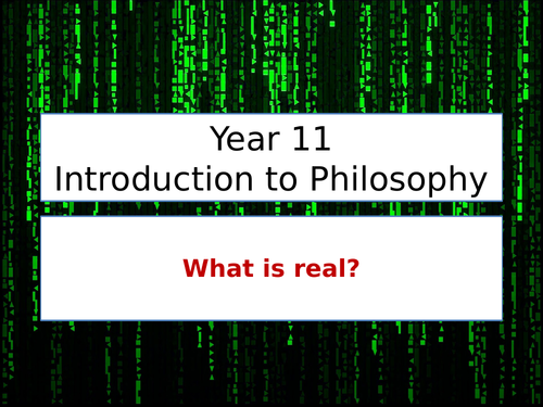 Taster lesson AQA A Level Philosophy