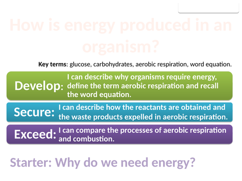 8Ca Aerobic respiration (Exploring Science)