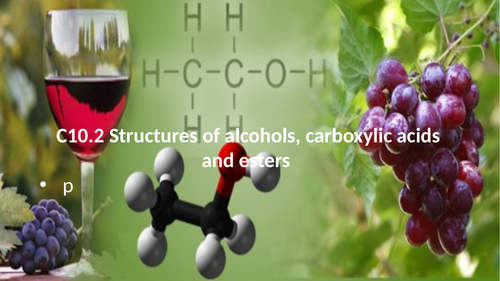 AQA 9-1 C10.2 Structures of alcohols, carboxylic acids and esters