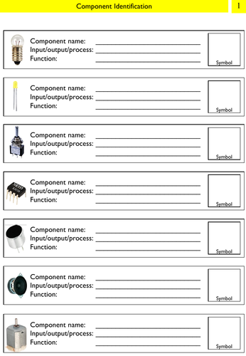 electronics components name and symbol pdf