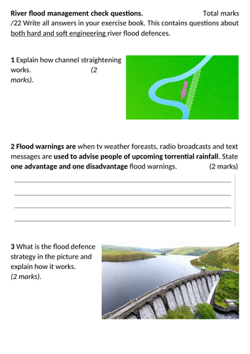 River flooding hard and soft engineering | Teaching Resources