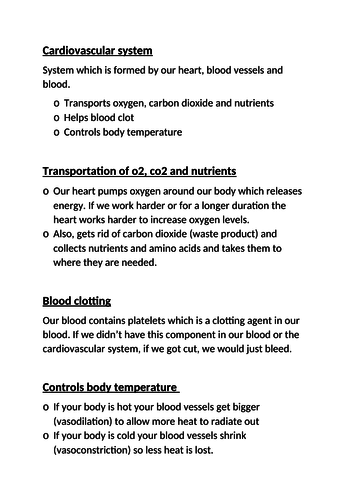 Edexcel GCSE PE CV system