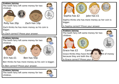 Recognising Coins, Summer Block 5, Year 1
