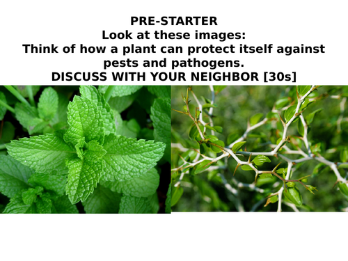 2018 AQA GCSE Biology Unit 1 (B1): Plant Defences L28