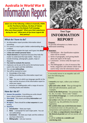 Information report - Australia in World War II