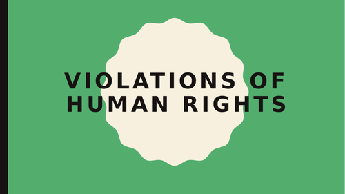 Human Rights Violations At Present - OCR Geography