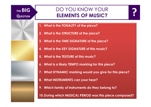 Generic Listening Questions