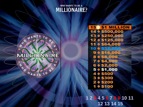 AQA GCSE Chemistry C1-C3 Revision Who Wants to be a Millionaire Quiz Game