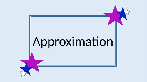 Approximation (including bounds)