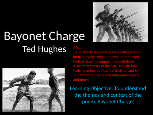 Bayonet Charge fully annotated lesson AQA GCSE Literature paper 2