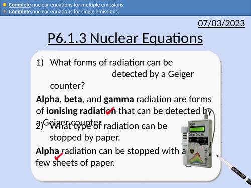 GCSE Physics: Nuclear Equations