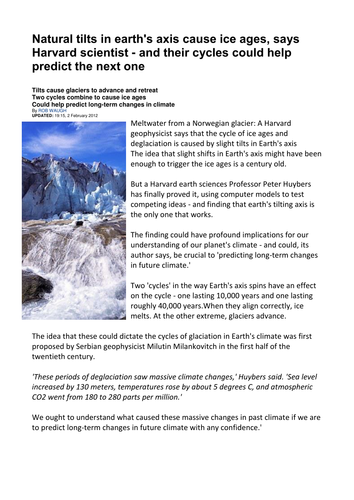 AQA GCSE Geography 3.1.1.4 Climate Change