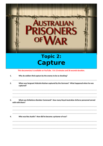Australian Prisoners of War. Part 2 - Capture