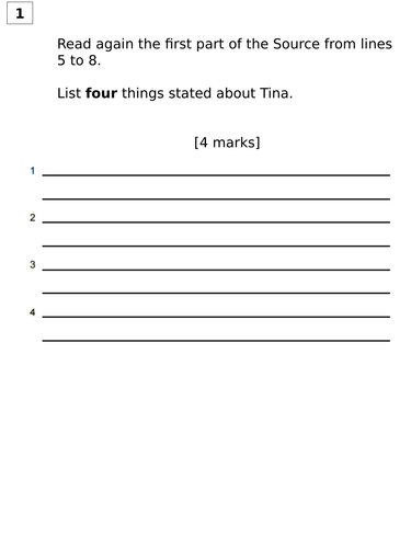 A series of AQA Paper 1 New Spec exam papers