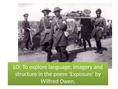 Exposure by Wilfred Owen fully annotated lesson AQA GCSE Literature paper 2