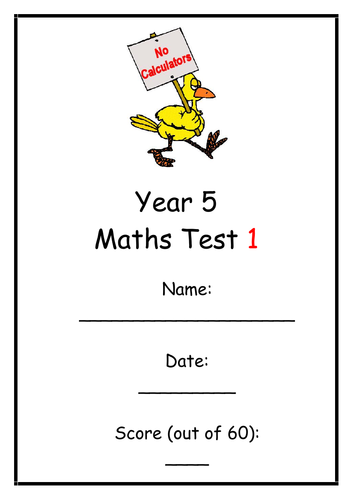 Y5 Maths Tests - 3 End of Term Tests